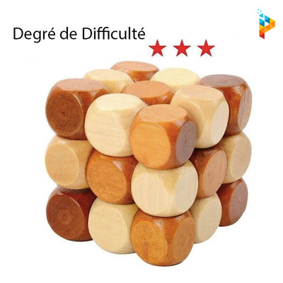 Casse-Tête QI 3D Puzzle en bois énigme