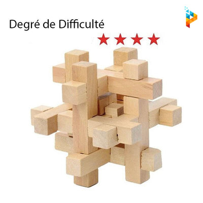 Casse-Tête QI 3D Puzzle en bois énigme