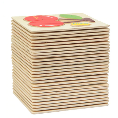 La Pomme Montessori Puzzle en bois Educatif