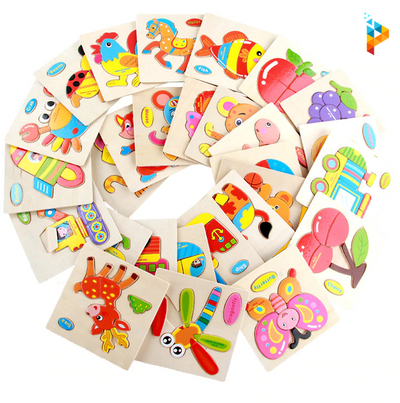 Locomotive Montessori engins Puzzle 3D Educatif