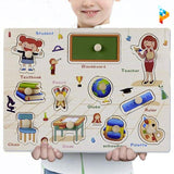 A L'école Montessori puzzle en bois éducatif enfant-Puzzledebois ™