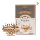 Bateau de croisière puzzle 3D en bois maquette-Puzzledebois ™