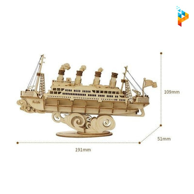 Bateau de croisière puzzle 3D en bois maquette-Puzzledebois ™