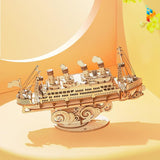 Bateau de croisière puzzle 3D en bois maquette-Puzzledebois ™