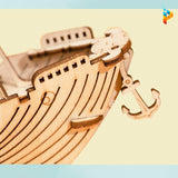 Bateau japonais à voile puzzle 3D en bois maquette-Puzzledebois ™