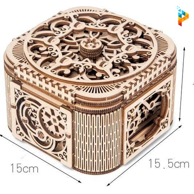 Boite à bijou puzzle en bois mécanique 3D-Puzzledebois ™