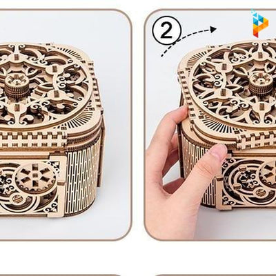 Boite à bijou puzzle en bois mécanique 3D-Puzzledebois ™