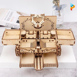 Boite à bijoux à rangements mécaniques puzzle 3D en bois-Puzzledebois ™