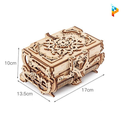 Boite à bijoux à rangements mécaniques puzzle 3D en bois-Puzzledebois ™