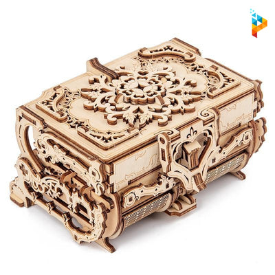 Boite à bijoux à rangements mécaniques puzzle 3D en bois-Puzzledebois ™