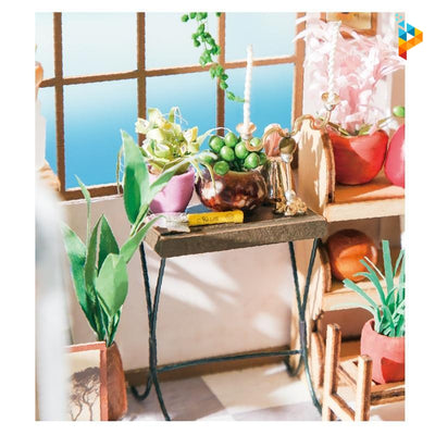 Boutique de fleurs d'Emilie maison de poupée puzzle 3D en bois-Puzzledebois ™