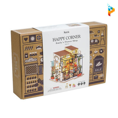 Boutique de fleurs d'Emilie maison de poupée puzzle 3D en bois-Puzzledebois ™