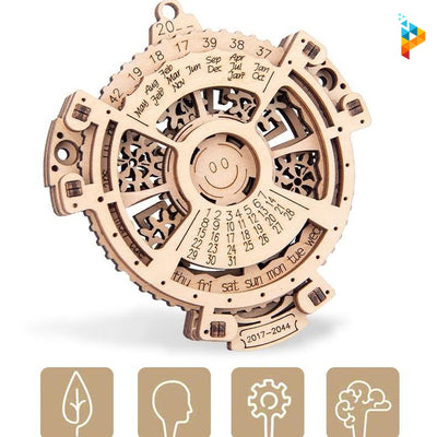 Calendrier perpétuel mécanique puzzle 3D en bois-Puzzledebois ™