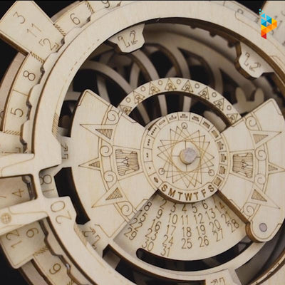 Calendrier perpétuel puzzle 3D mécanique en bois maquette-Puzzledebois ™