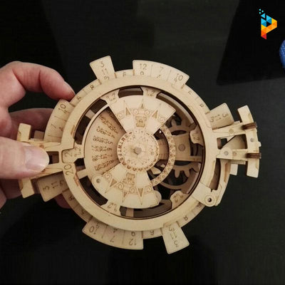Calendrier perpétuel puzzle 3D mécanique en bois maquette-Puzzledebois ™
