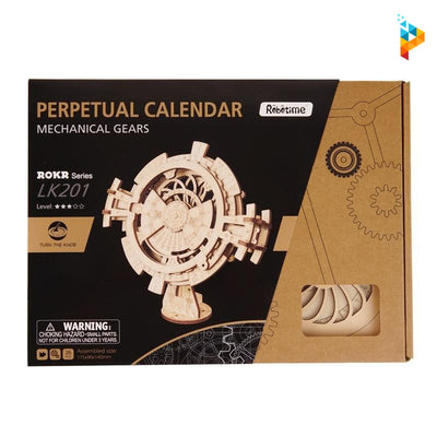 Calendrier perpétuel puzzle 3D mécanique en bois maquette-Puzzledebois ™