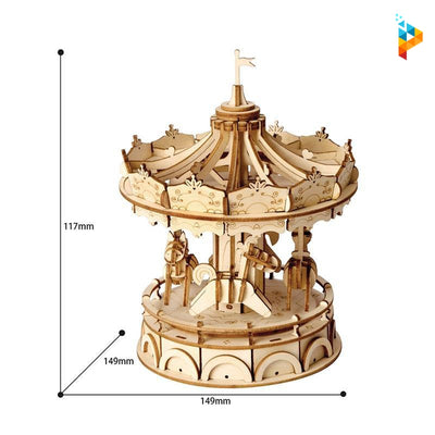 Rolife Grande Roue Maquettes- Puzzle 3D en Bois pour Adulte - Kit