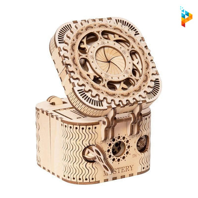 Coffre de trésor boite de stockage mécanique puzzle 3D en bois-Puzzledebois ™