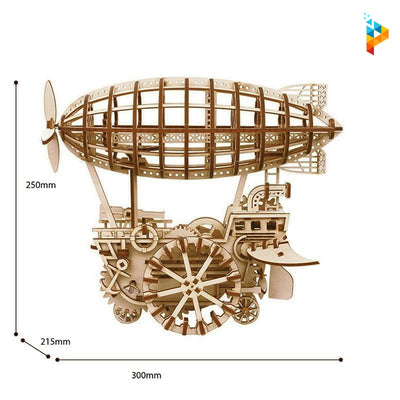 Dirigeable ballon à air mécanique puzzle 3D en bois-Puzzledebois ™