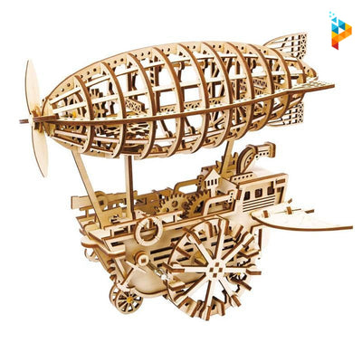 Dirigeable ballon à air mécanique puzzle 3D en bois-Puzzledebois ™