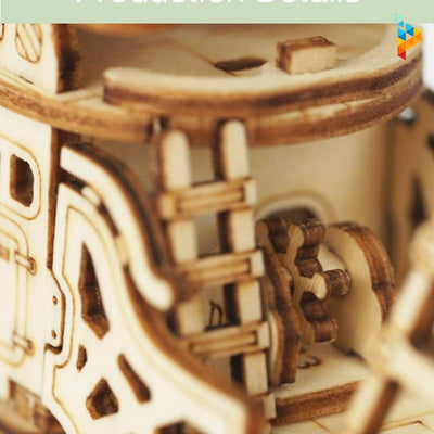 Dirigeable ballon d'air mécanique puzzle 3D en bois-Puzzledebois ™