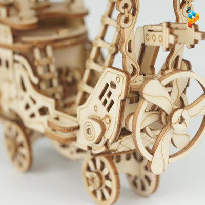 Dirigeable ballon d'air mécanique puzzle 3D en bois-Puzzledebois ™