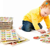 Double Géométrie Montessori puzzle en bois éducatif enfant-Puzzledebois ™