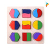 Doubles formes géométriques Montessori puzzle en bois éducatif enfant-Puzzledebois ™