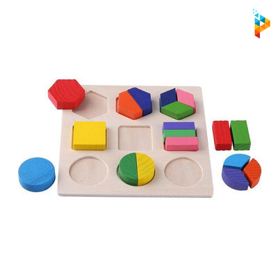 Formes géométriques Montessori puzzle en bois éducatif enfant-Puzzledebois ™
