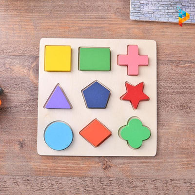 Formes géométriques Montessori puzzle en bois éducatif enfant-Puzzledebois ™