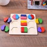Formes géométriques Montessori puzzle en bois éducatif enfant-Puzzledebois ™