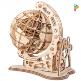 Globe terreste en bois mécanique puzzle en bois 3D-Puzzledebois ™