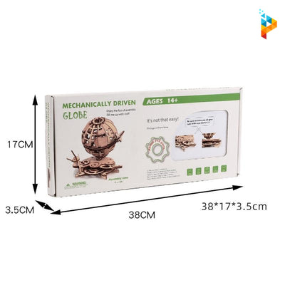 Globe terrestre navette spatiale mécanique puzzle 3D en bois-Puzzledebois ™