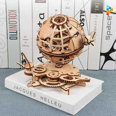 Globe terrestre navette spatiale mécanique puzzle 3D en bois-Puzzledebois ™