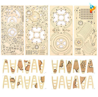 Globe terrestre navette spatiale mécanique puzzle 3D en bois-Puzzledebois ™
