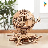 Globe terrestre navette spatiale mécanique puzzle 3D en bois-Puzzledebois ™