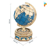 Globe terrestre puzzle en bois 3D mécanique-Puzzledebois ™