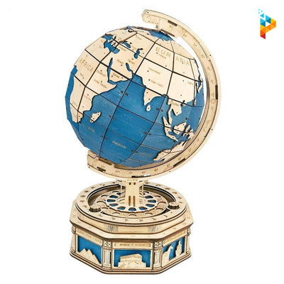 Globe terrestre puzzle en bois 3D mécanique-Puzzledebois ™