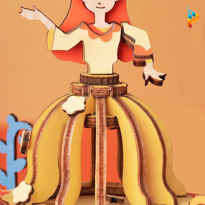 Gramophone boite à musique puzzle 3D en bois-Puzzledebois ™