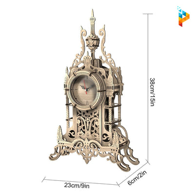 Horloge en bois à quartz puzzle 3D en bois-Puzzledebois ™