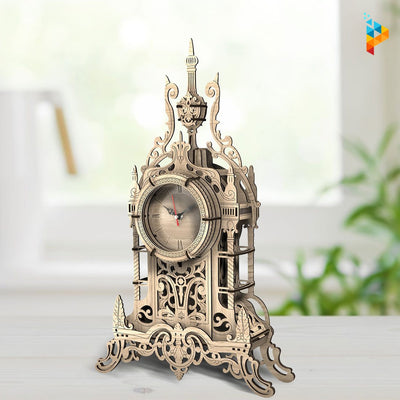Horloge en bois à quartz puzzle 3D en bois-Puzzledebois ™