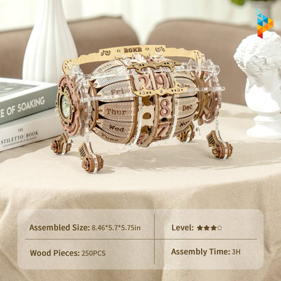 Horloge zodiacale mécanique 3D puzzle en bois-Puzzledebois ™