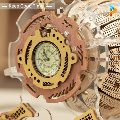 Horloge zodiacale mécanique 3D puzzle en bois-Puzzledebois ™