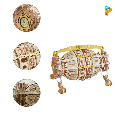 Horloge zodiacale mécanique 3D puzzle en bois-Puzzledebois ™
