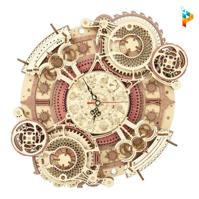 Horloge zodiacale mécanique 3D puzzle en bois-Puzzledebois ™