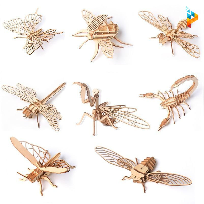 Insectes puzzle 3D en bois – Puzzledebois