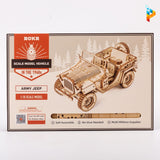 Jeep voiture vintage automobile puzzle 3D en bois-Puzzledebois ™