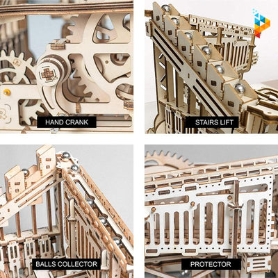 Jeu de bille artisanal mécanique puzzle en bois 3D-Puzzledebois ™