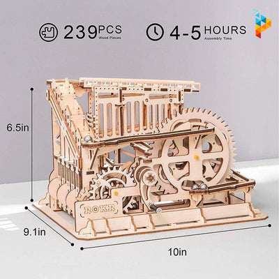 Jeu de bille artisanal mécanique puzzle en bois 3D-Puzzledebois ™