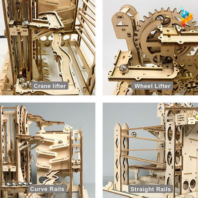 Jeu de bille mécanique puzzle 3D en bois-Puzzledebois ™